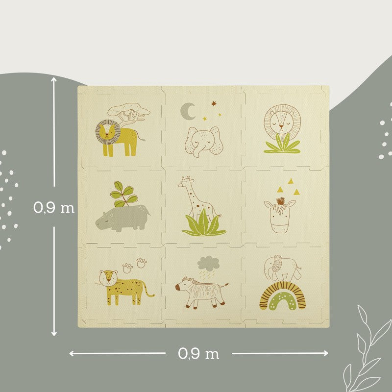 Tapis de jeu mousse à assembler SAFARI ANIMALS