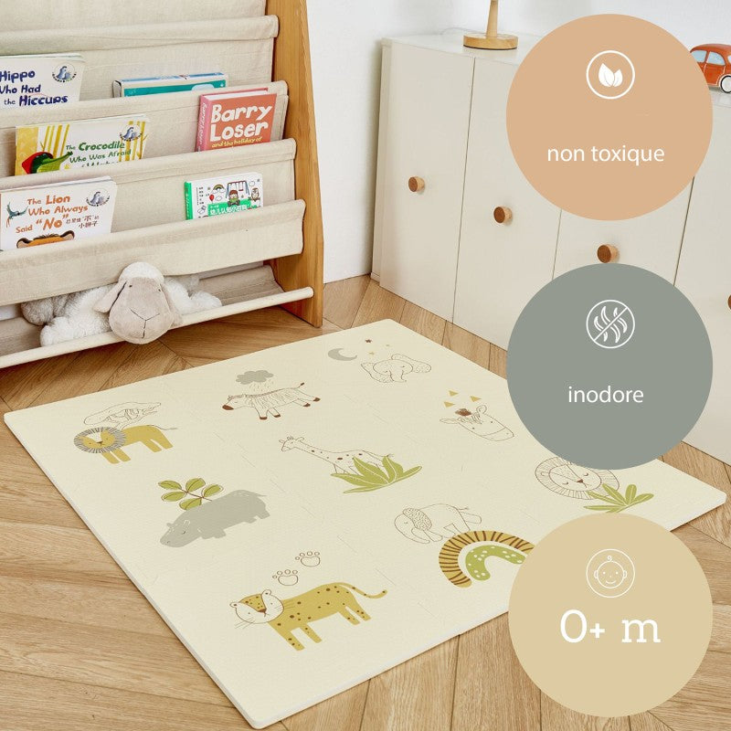 Tapis de jeu mousse à assembler SAFARI ANIMALS