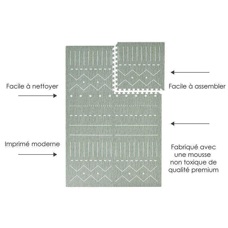 Tapis de jeu mousse PUZZLEMAT BERBER - MOSS