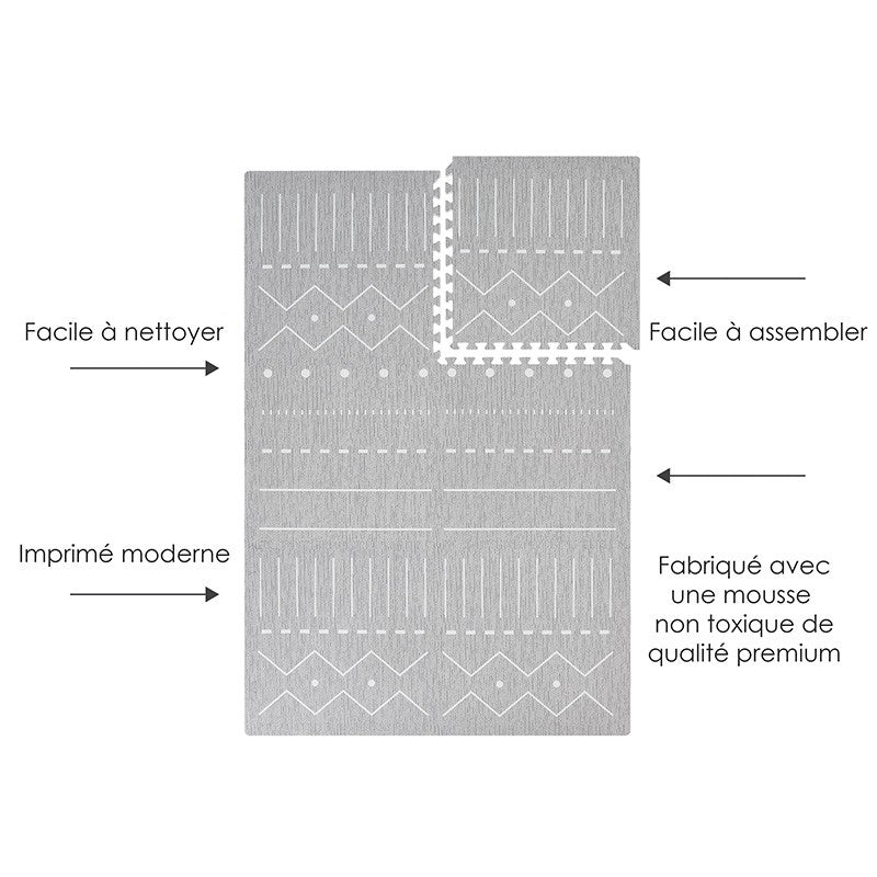 Tapis de jeu mousse PUZZLEMAT BERBER - STORM