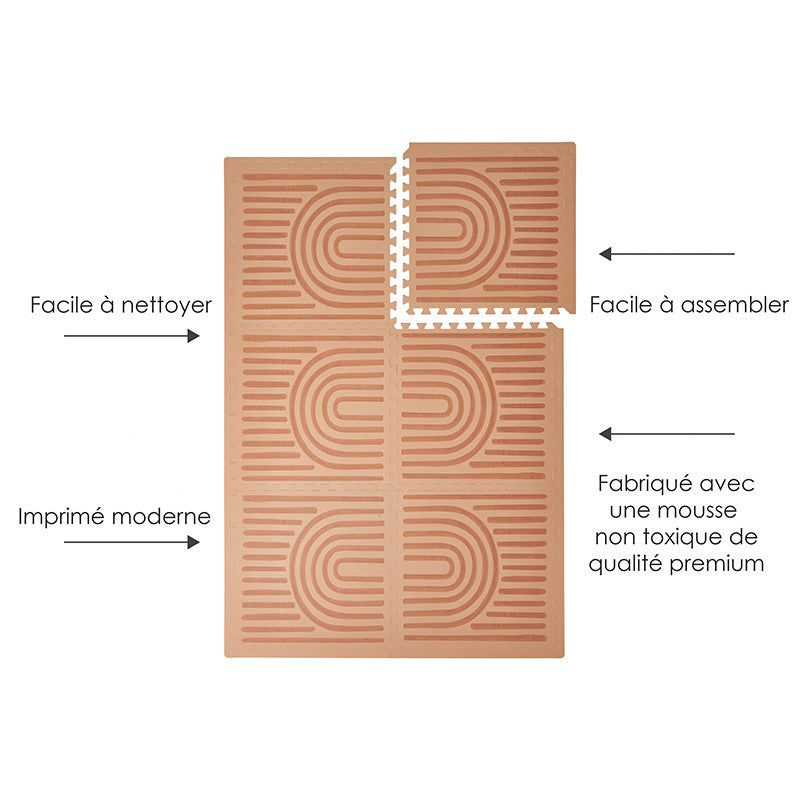 Tapis de jeu mousse PUZZLEMAT LINEAR - CAMEL