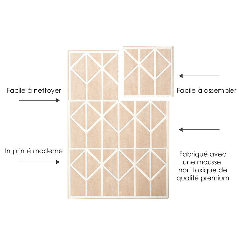 Tapis de jeu mousse NORDIC - CLAY
