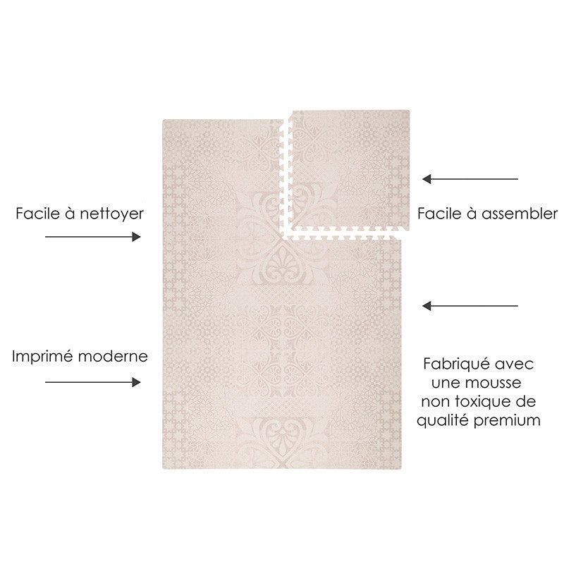 Tapis de jeu mousse oriental PERSIAN - SAND