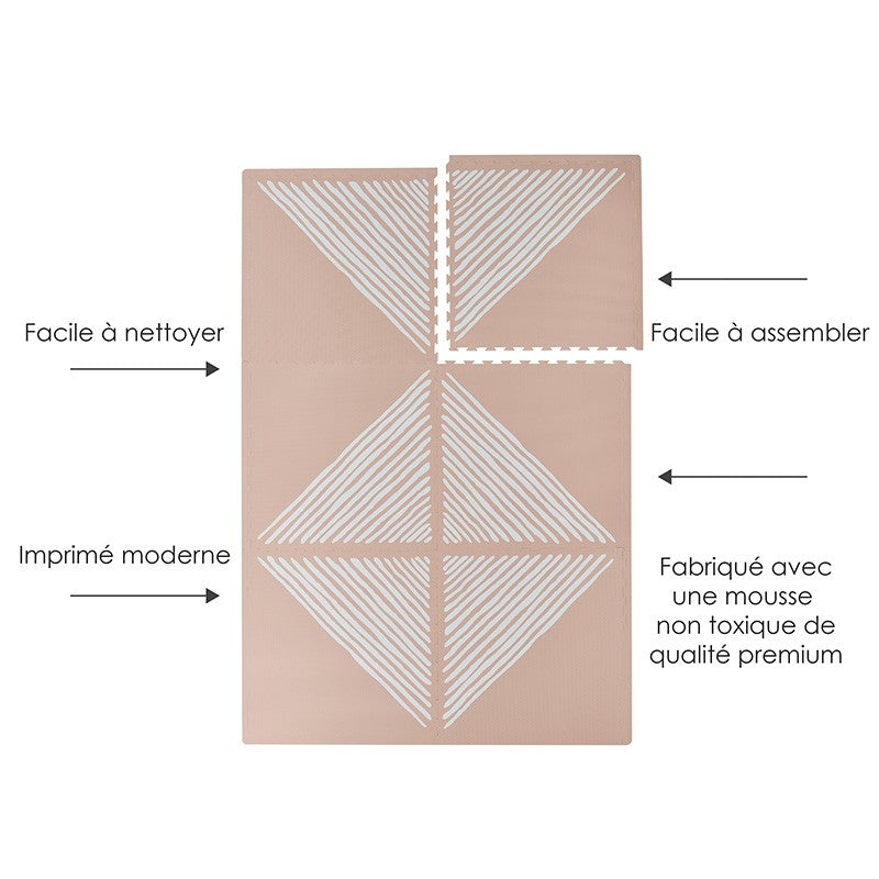 Tapis de jeu mousse SANDY LINES - SEA SHELL