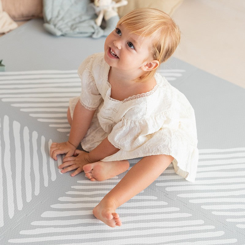 Tapis de jeu mousse SANDY LINES - STONE
