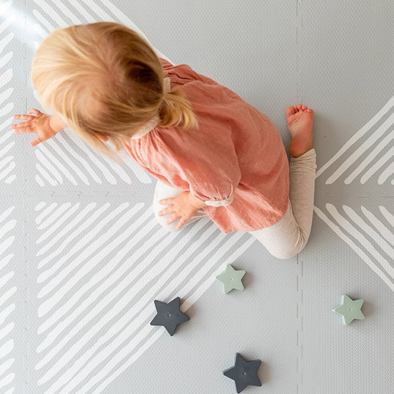 Tapis de jeu mousse SANDY LINES - STONE