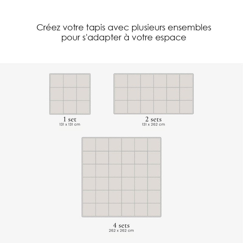 Tapis de jeu mousse uni CLASSIC PLAYMAT - CLAY