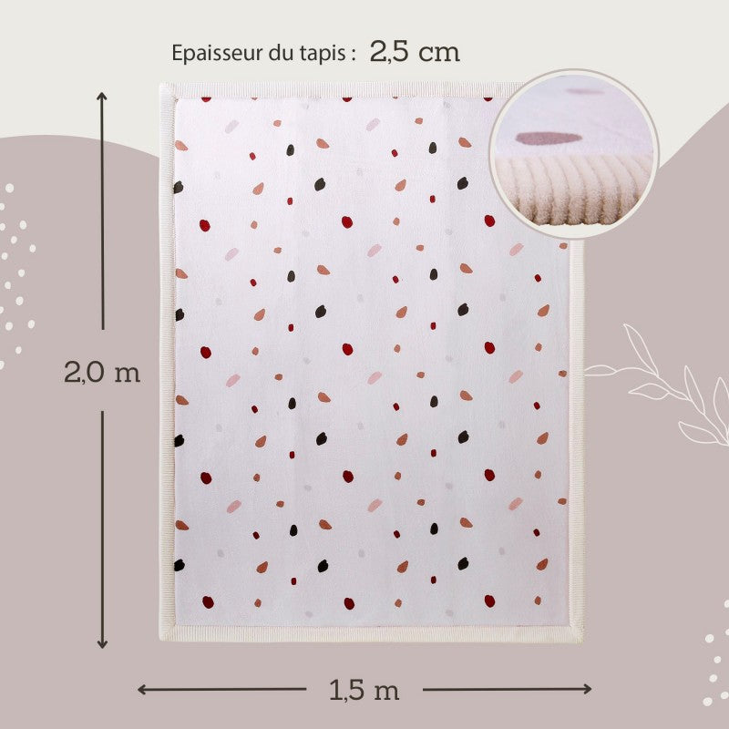 Tapis enfant à mémoire de forme CLOUD CONFETTI