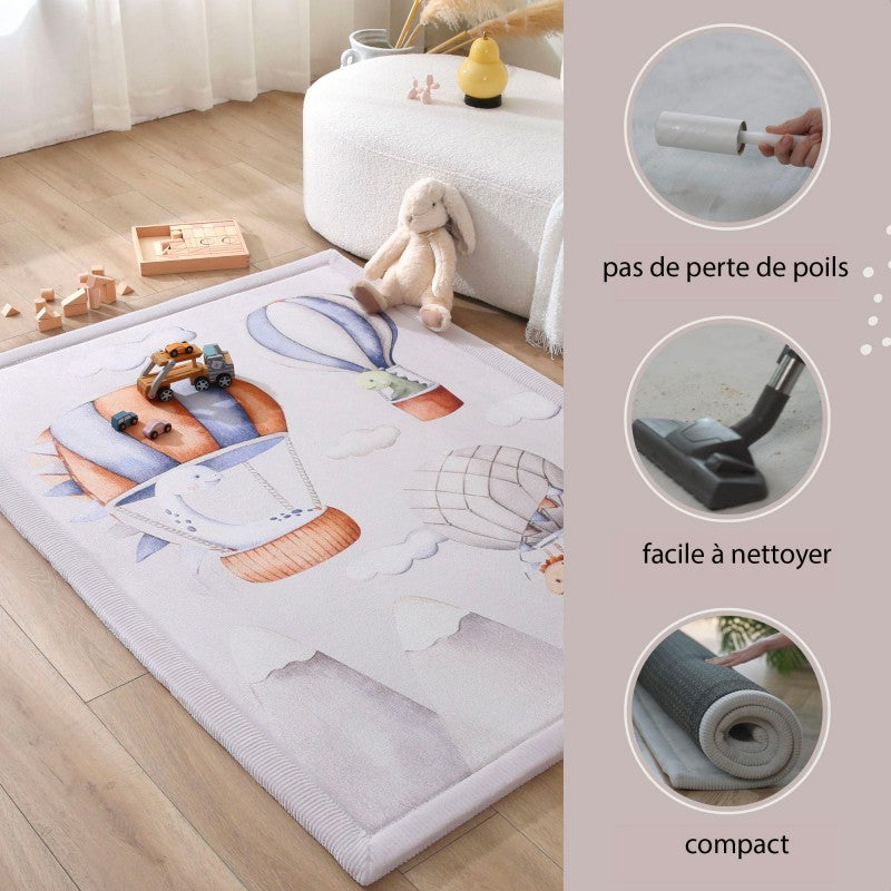 Tapis enfant à mémoire de forme CLOUD DINO