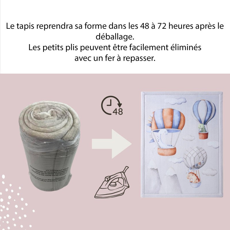 Tapis enfant à mémoire de forme CLOUD DINO