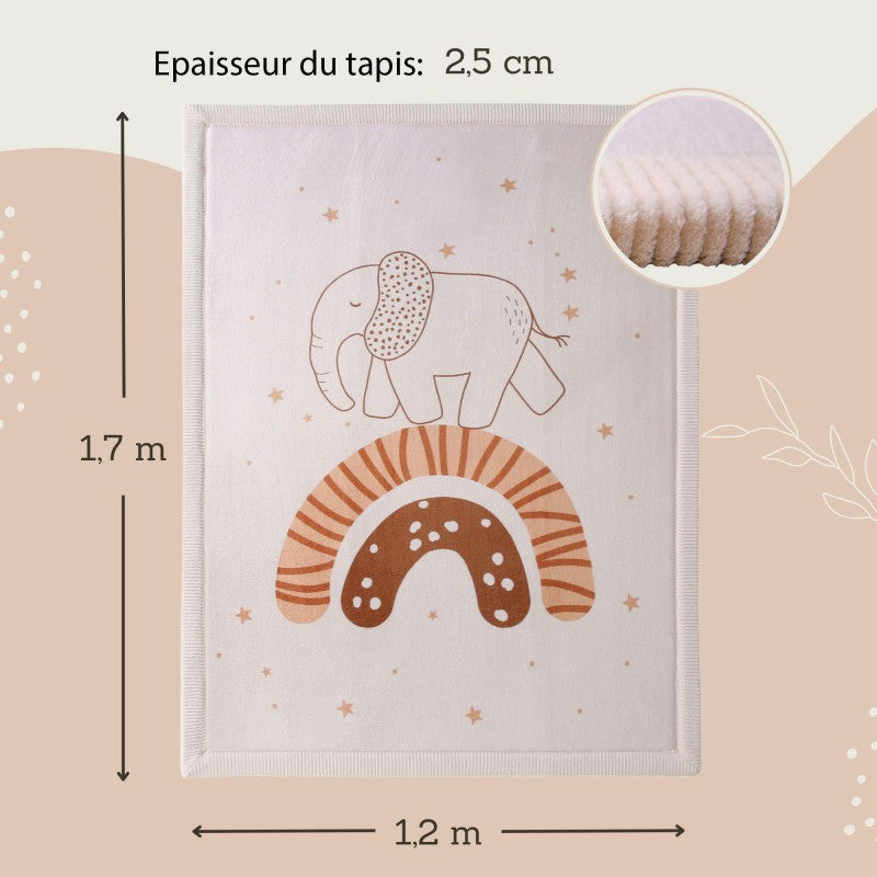Tapis enfant à mémoire de forme CLOUD RAINBOW