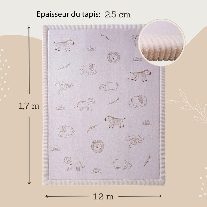 Tapis enfant à mémoire de forme CLOUD SAFARI