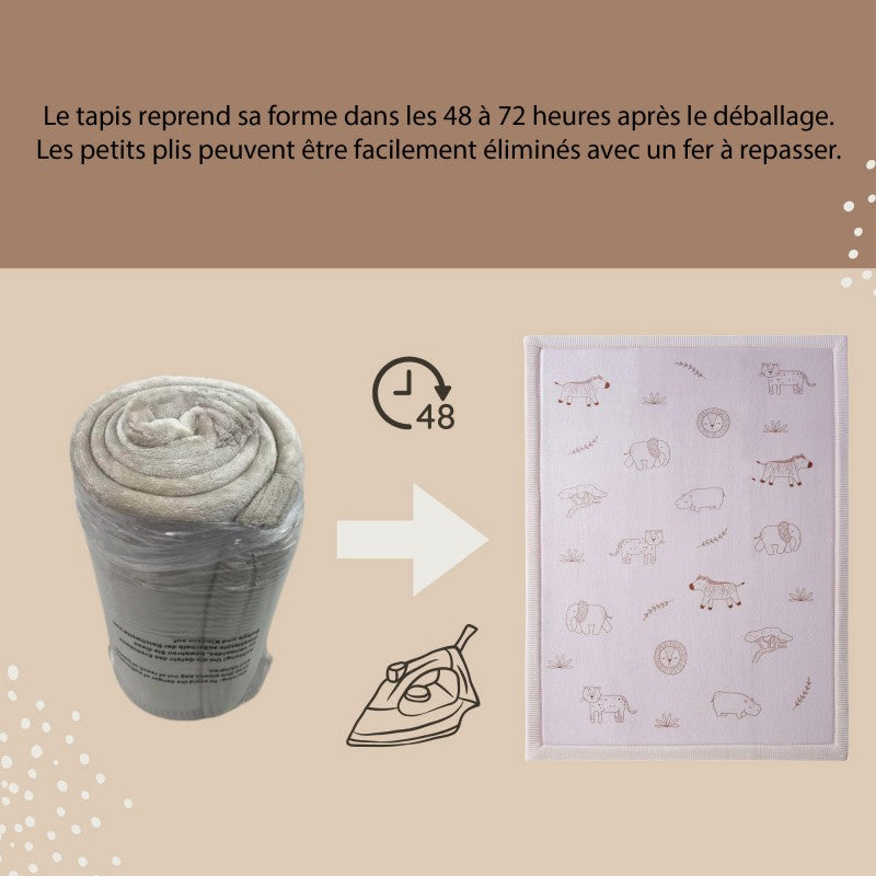 Tapis enfant à mémoire de forme CLOUD SAFARI
