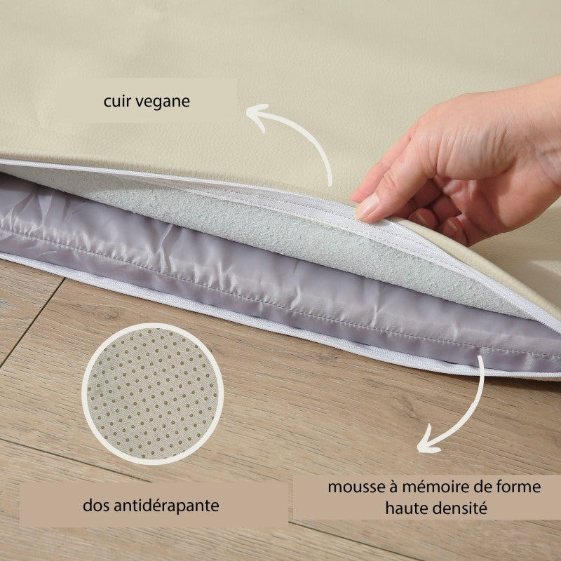 Tapis enfant à mémoire de forme cuir vegan PADDED