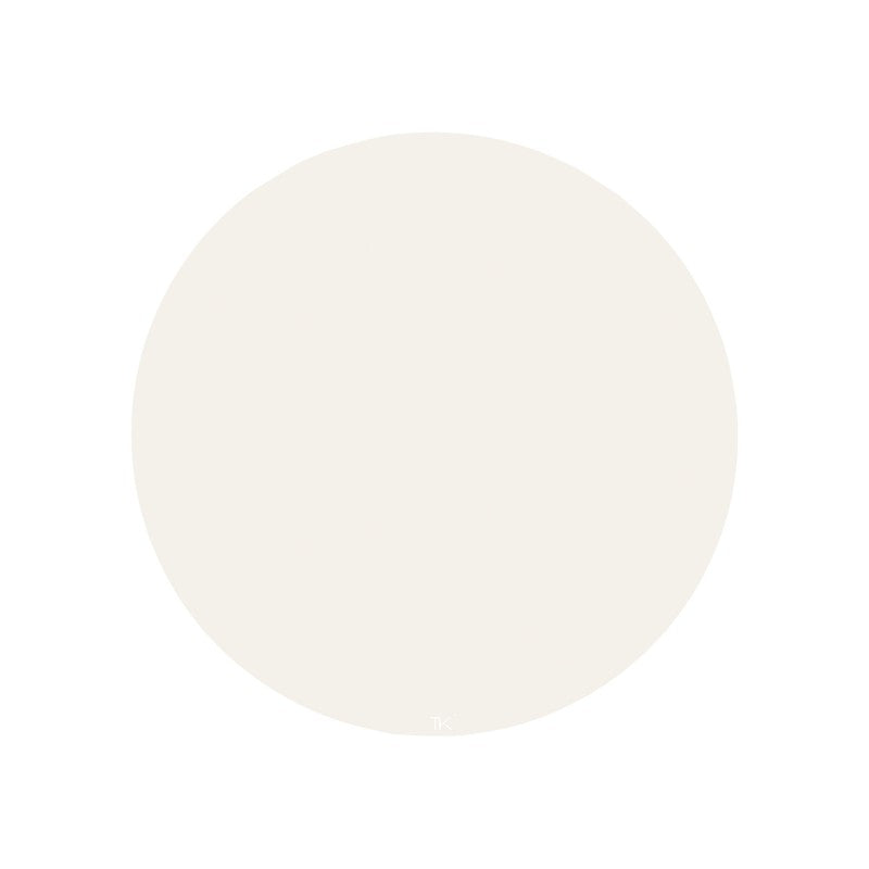 Tapis protège sol rond SPLAT MAT - ALABASTER