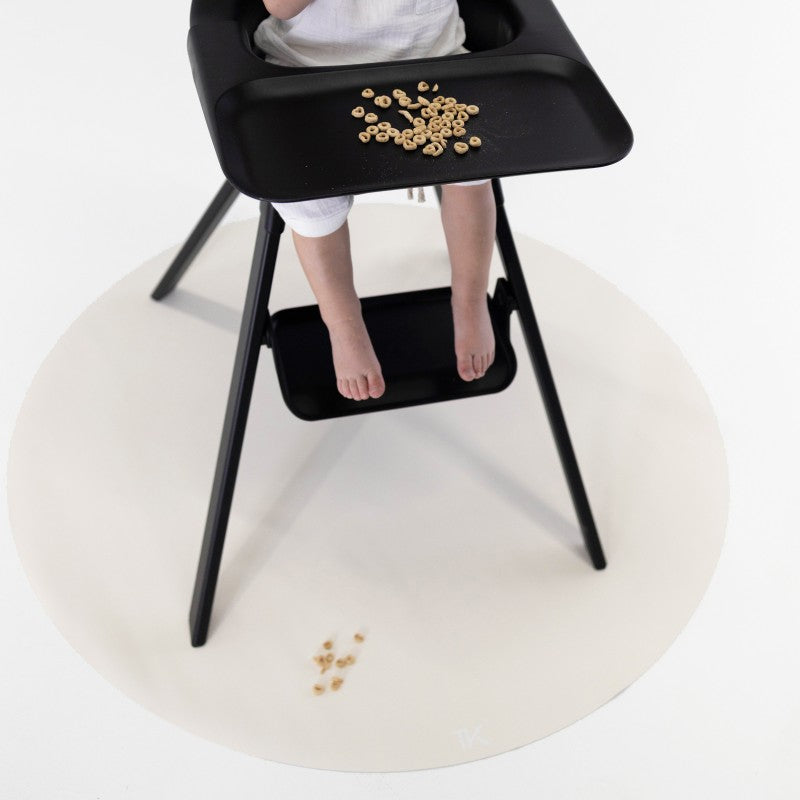 Tapis protège sol rond SPLAT MAT - ALABASTER