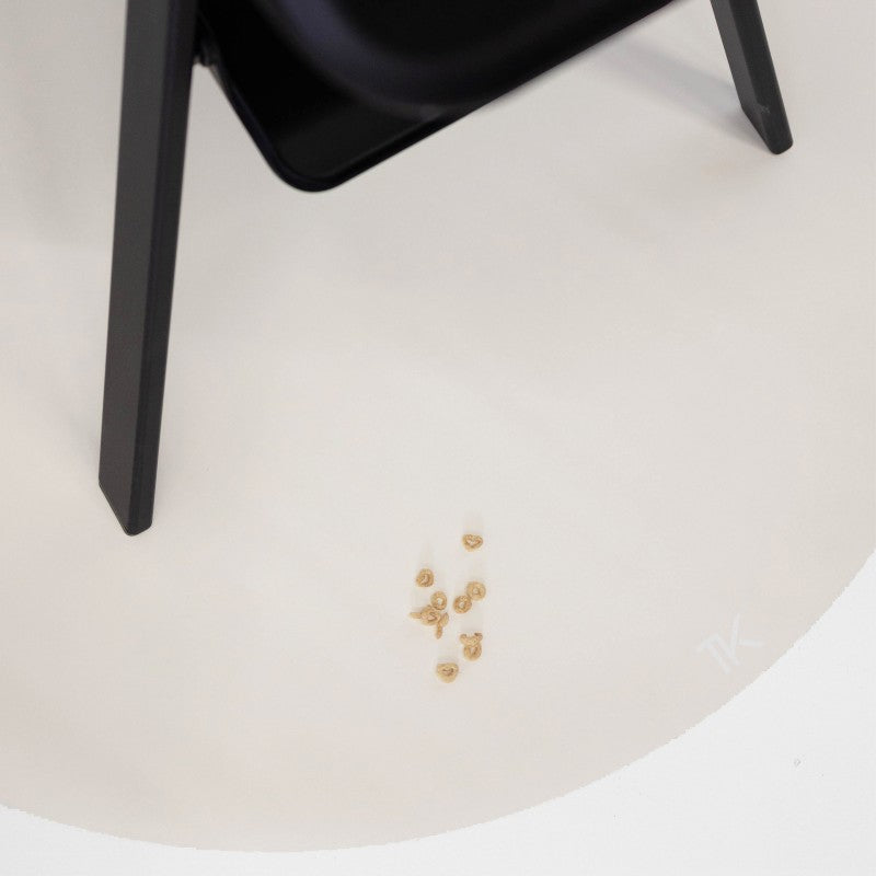 Tapis protège sol rond SPLAT MAT - ALABASTER