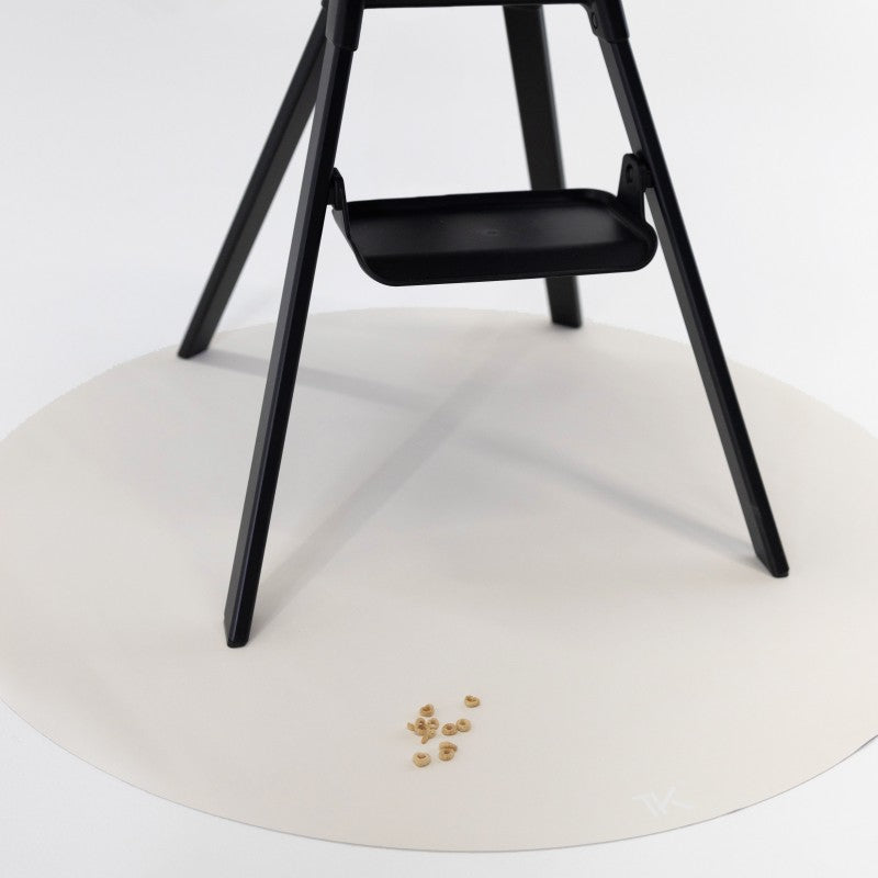 Tapis protège sol rond SPLAT MAT - ALABASTER