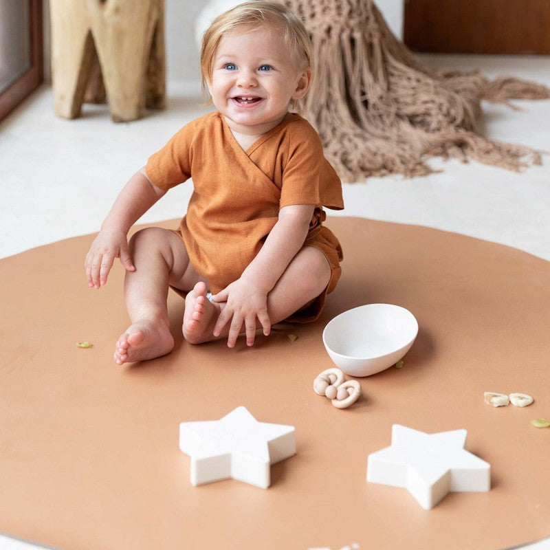 Tapis protège sol rond SPLAT MAT - CAMEL