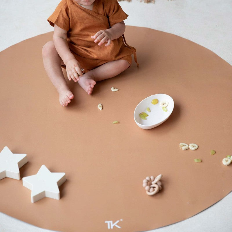 Tapis protège sol rond SPLAT MAT - CAMEL