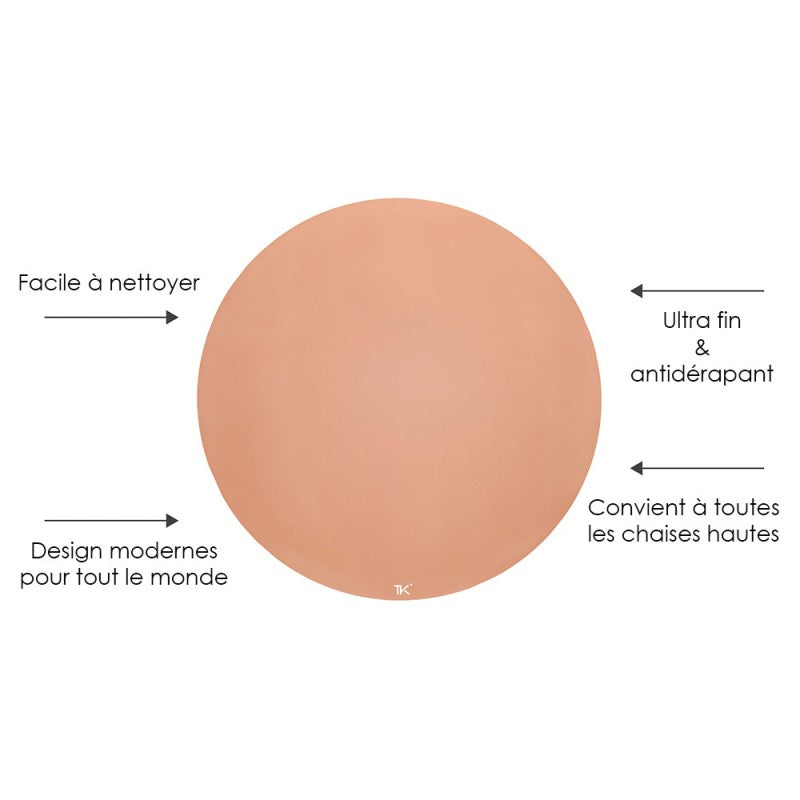 Tapis protège sol rond SPLAT MAT - CAMEL