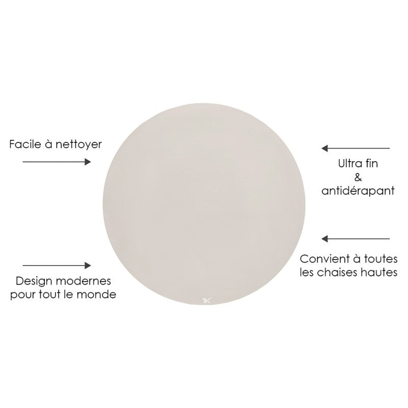 Tapis protège sol rond SPLAT MAT - SANDSTONE