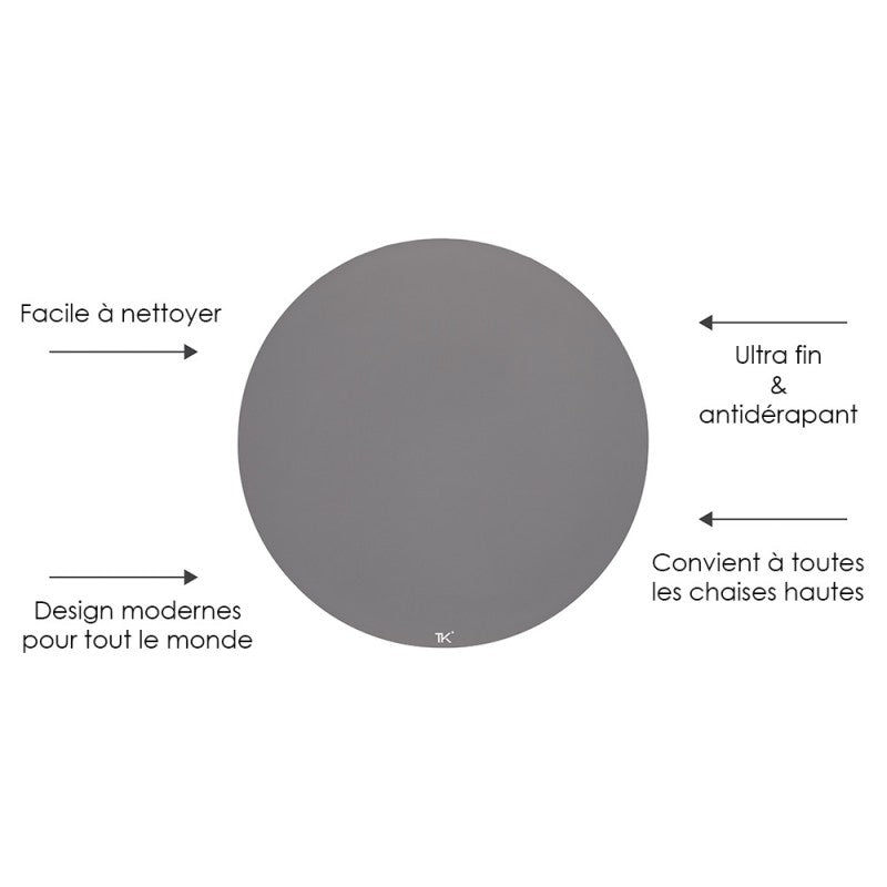 Tapis protège sol rond SPLAT MAT - STORM
