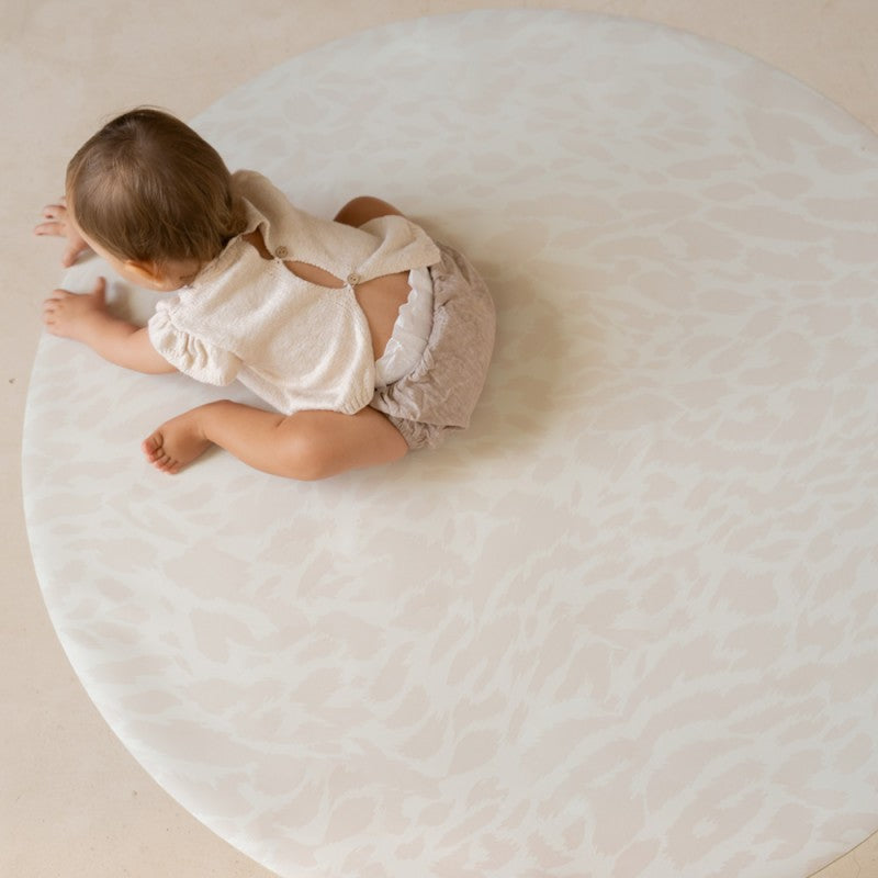 Tapis protège sol rond SPLAT MAT WILD - DUNE