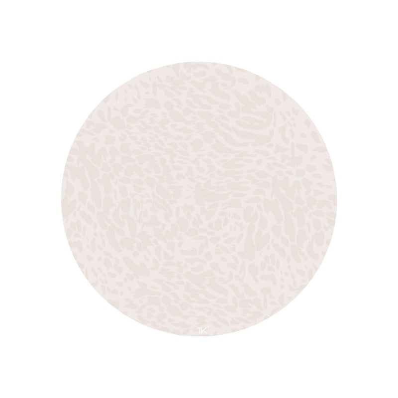 Tapis protège sol rond SPLAT MAT WILD - DUNE