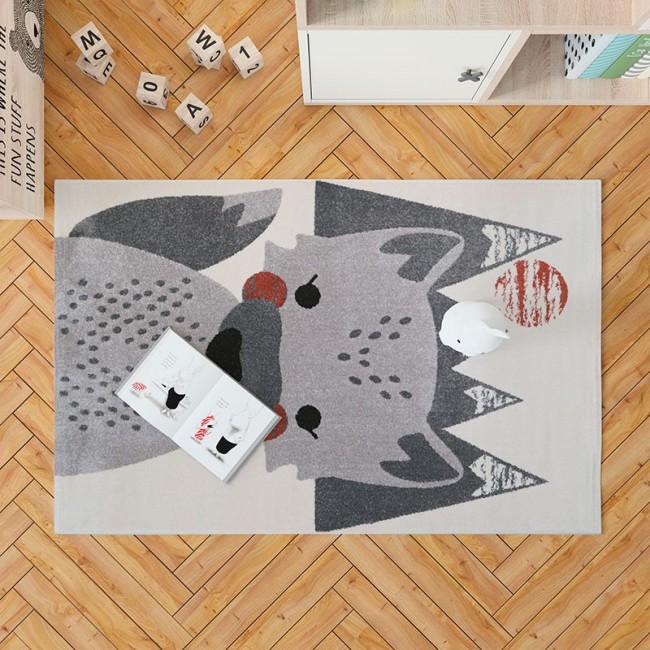 Tapis De Décoration Chambre Moderne 3D, Moquette Ado Enfant Garçon Fille,  Modèle De Loup Animal Salon Antidérapant Décoratio[u8954]