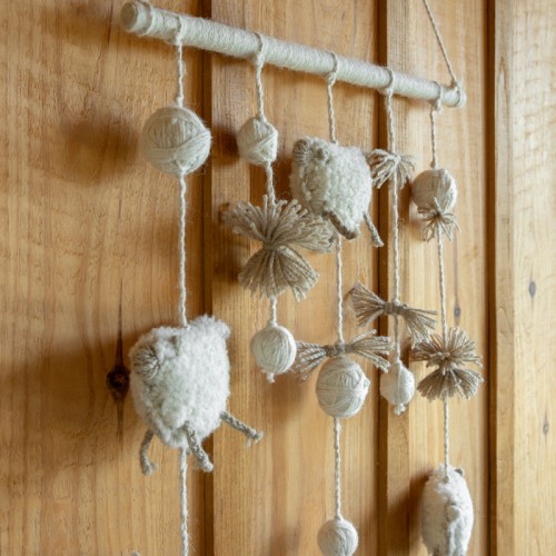 Wall Hanging laine et coton...