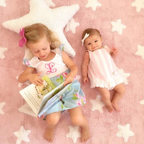 ETOILES Rose et Blanc bebe...