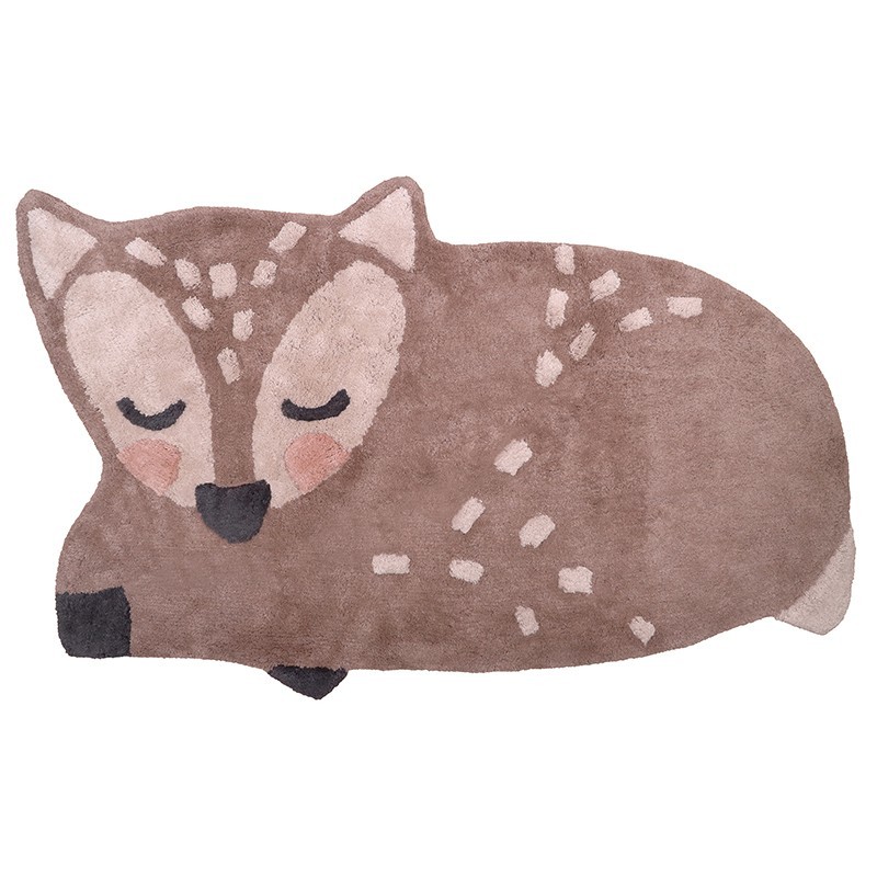 Tapis Little Deer Taupe Pour Chambre Bebe Par Nattiot