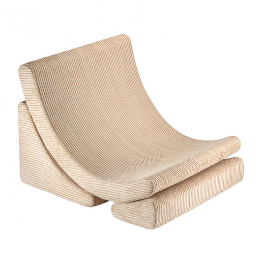 Fauteuil enfant velours côtelé LUNE