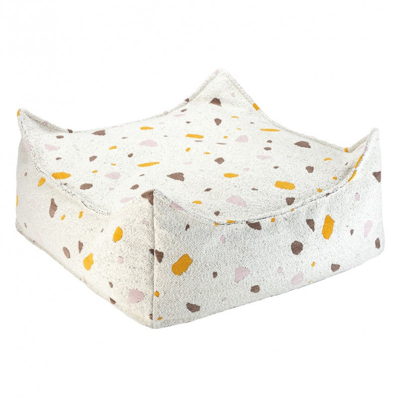 Pouf enfant carré terrazzo OTTOTER