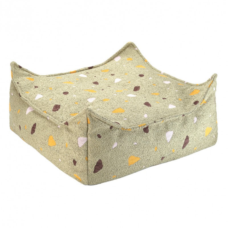 Pouf enfant carré terrazzo OTTOTER