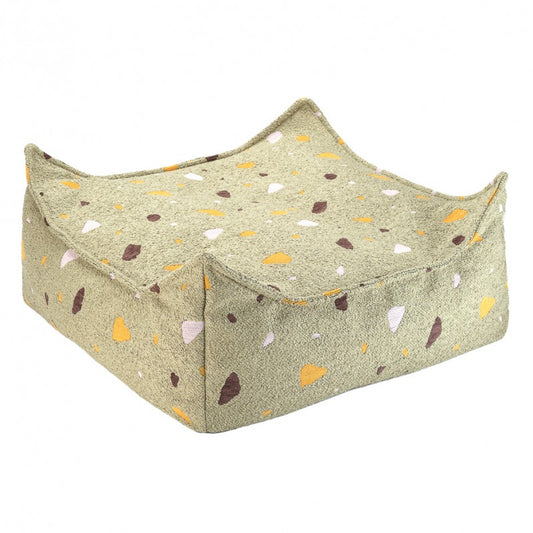 Pouf enfant carré terrazzo OTTOTER