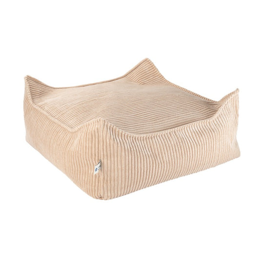 Pouf enfant carré velours côtelé OTTO