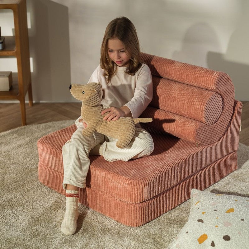 Pouf enfant velours côtelé FLIPSTER