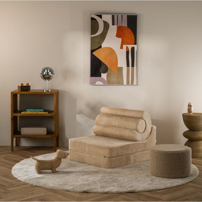 Pouf enfant velours côtelé FLIPSTER