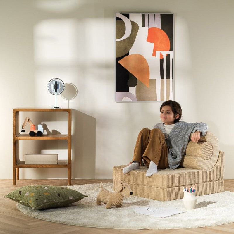 Pouf enfant velours côtelé FLIPSTER