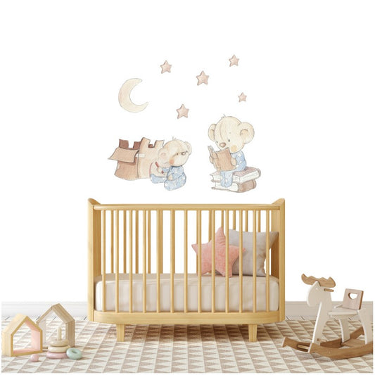 Sticker mural enfant la petite histoire du soir