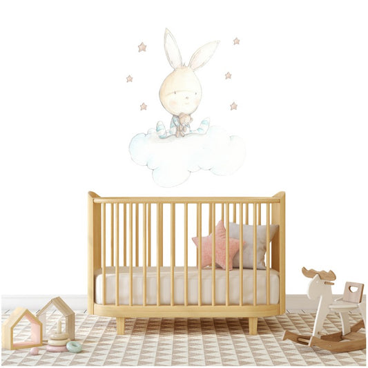 Sticker mural enfant petit lapin Dreams