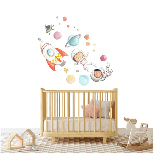Sticker mural enfant planètes