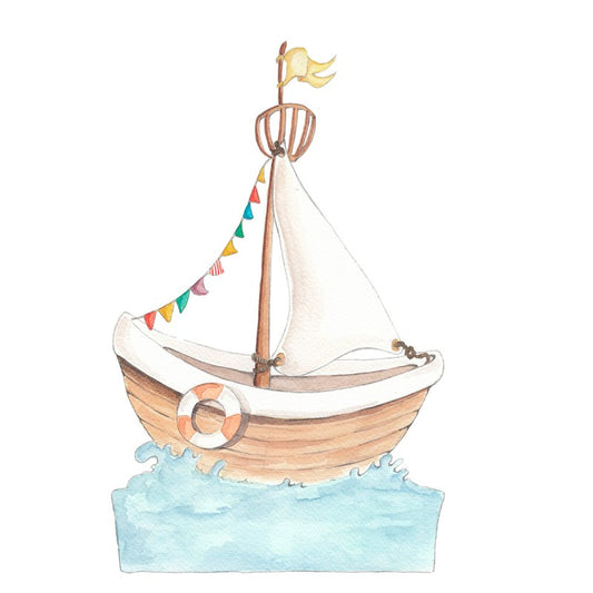 Sticker mural "tête de lit enfant" Petit Bateau