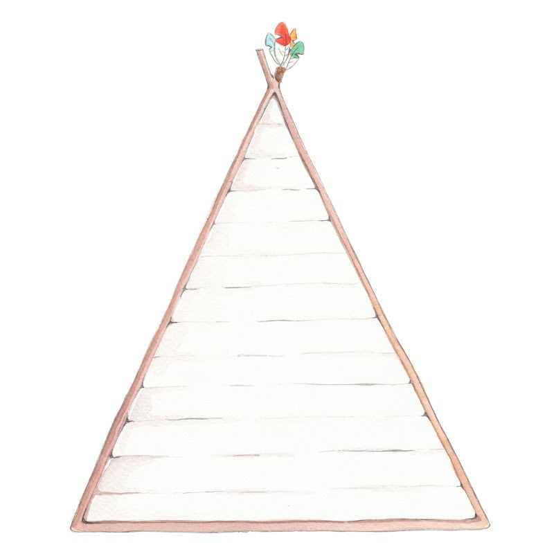 Sticker mural "tête de lit enfant" TIPI