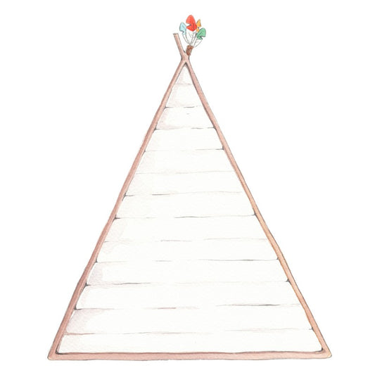 Sticker mural "tête de lit enfant" TIPI