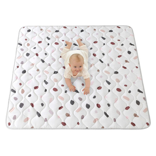 Tapis bébé carré matelassé CONFETTI
