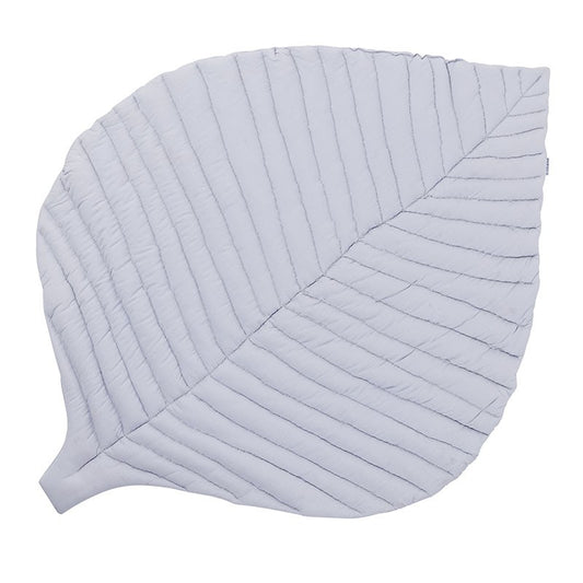 Tapis bébé coton organique cousu main LEAF - STONE