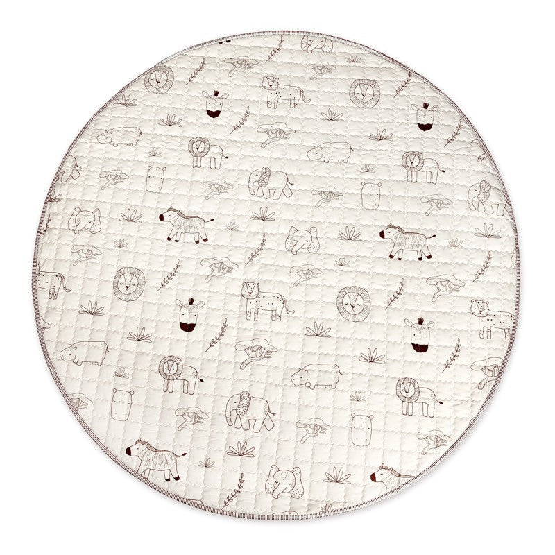 Tapis bébé matelassé animaux SAFARI